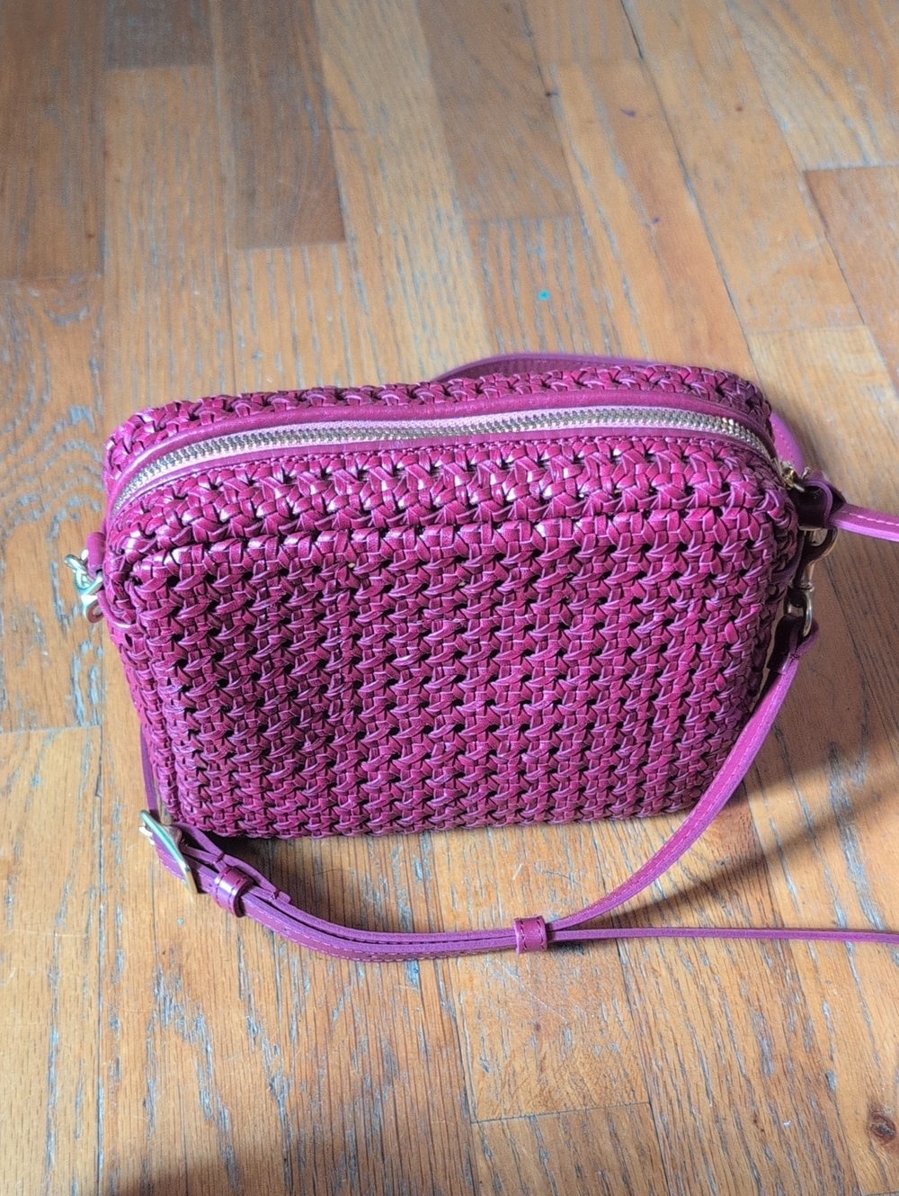 Clare V. Plummy Rattan Midi Sac